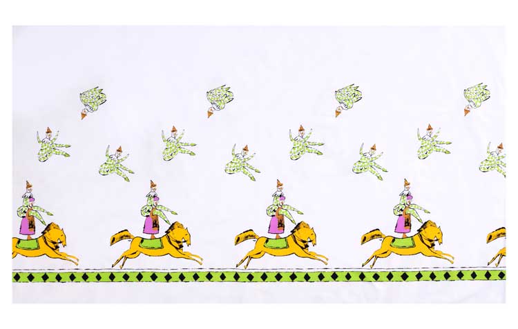 Andy Warhol. Acrobatic Clown textile, c1955. © 2022 The Andy Warhol Foundation for the Visual Arts, Inc.  Licensed by DACS, London.