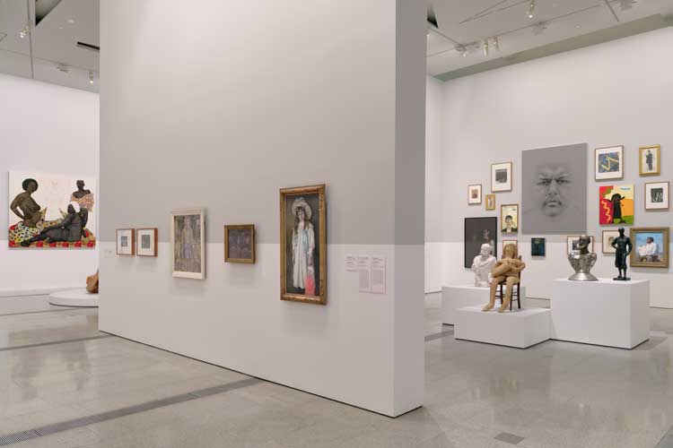 Installation view of Who Are You: Australian Portraiture at The Ian Potter Centre: NGV Australia from 25 March to 21 August 2022.   
Photo: Tom Ross.