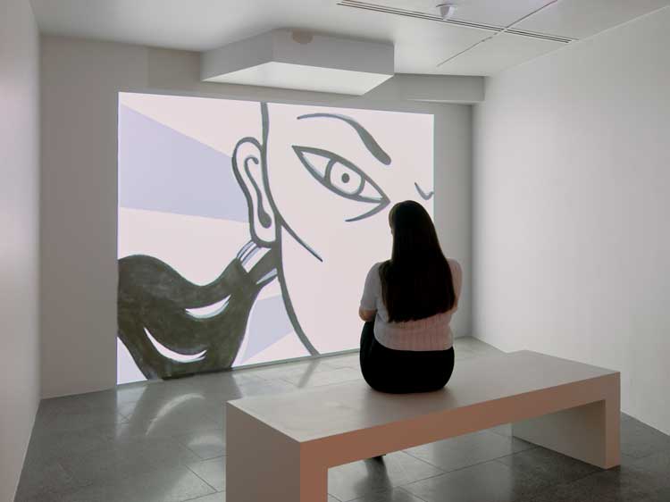Installation view of Kate Beynon’s Li Ji: Warrior girl 2000; dated 2007, on display in Who Are You: Australian Portraiture at The Ian Potter Centre: NGV Australia from 25 March to 21 August 2022. Photo: Tom Ross.
