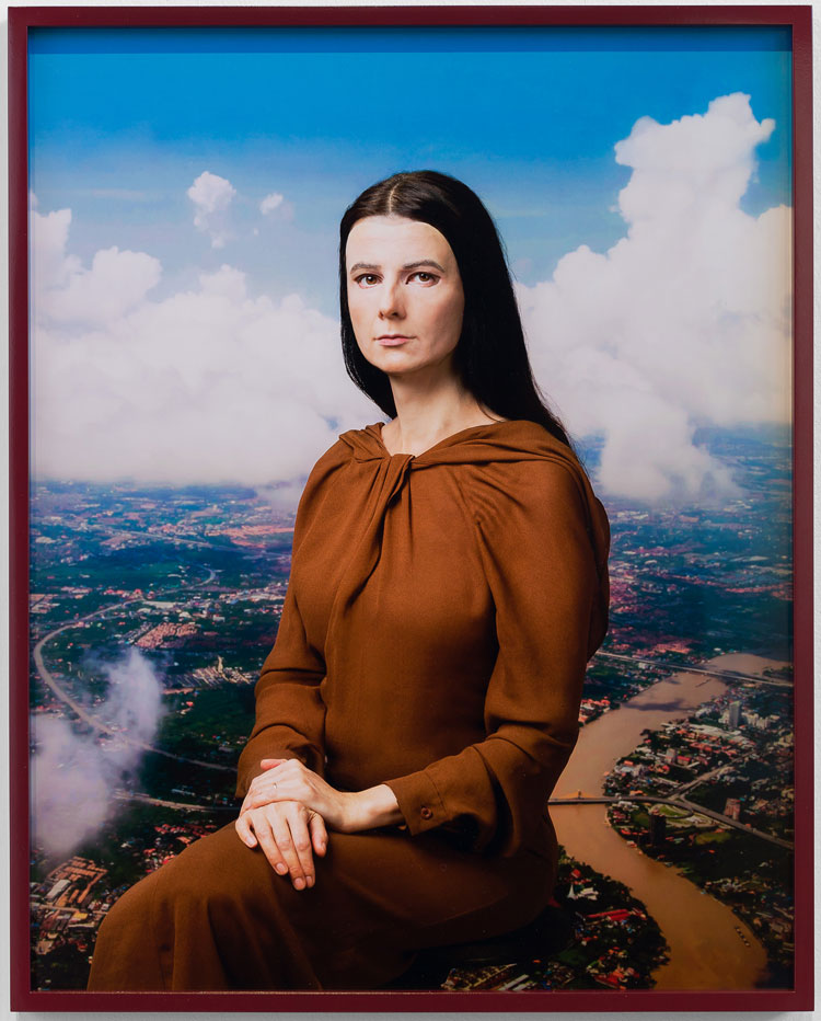 Gillian Wearing, Me as Mona Lisa, 2020. Framed chromogenic print, 24 1/4 x 19 1/8 x 1 1/4 in (61.6 x 48.6 x 3.2 cm). © Gillian Wearing, courtesy Maureen Paley, London; Tanya Bonakdar Gallery, New York/Los Angeles; and Regen Projects, Los Angeles.