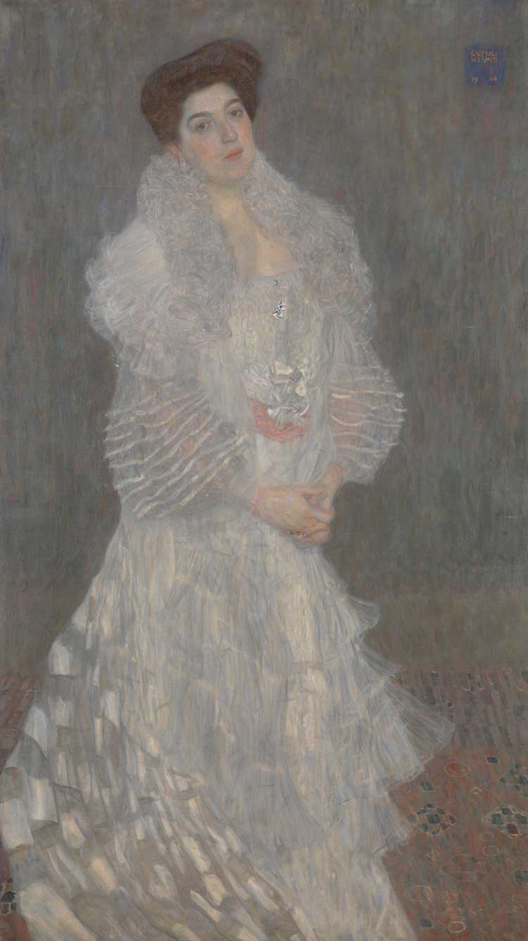 Gustav Klimt, Portrait of Hermine Gallia, 1904. Oil on canvas, 170.5 x 96.5 cm. The National Gallery, London. Bought, 1976.