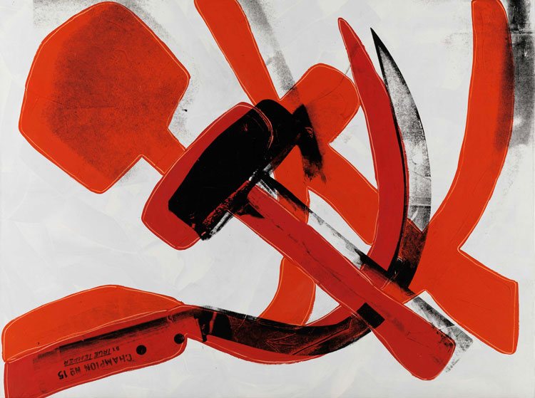 Andy Warhol. Hammer and Sickle, 1976. Museum Brandhorst. © 2020 The Andy Warhol Foundation for the Visual Arts, Inc. / Licensed by DACS, London.