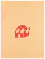 David Wojnarowicz, Untitled (Burning House), 1982. Spray paint on paper, 60.8 × 45.4 cm. Whitney Museum of American Art, NewYork; purchase, with funds from the Print Committee 2010. Photograph courtesy Museo Reina Sofia.