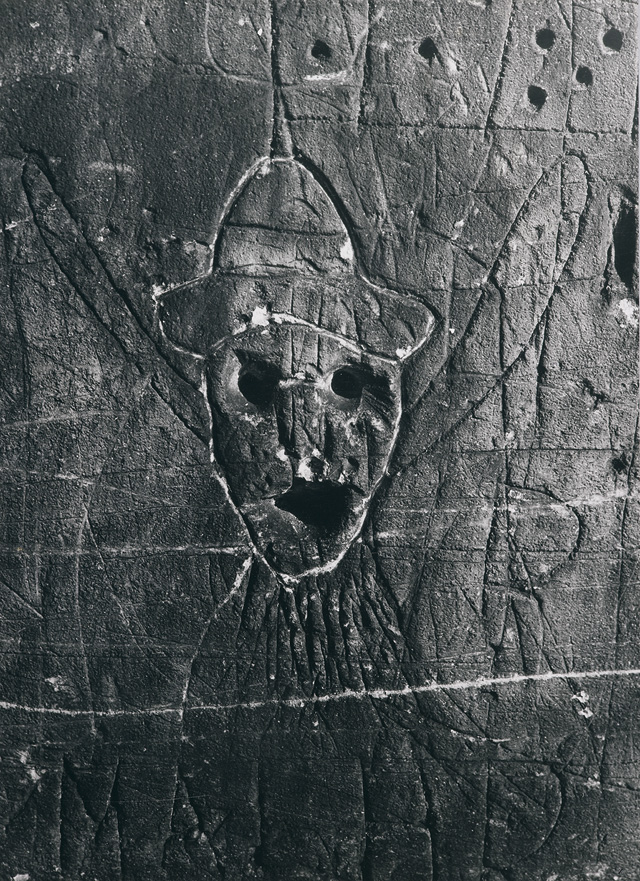Brassaï, Graffiti de la série VIII, La magie, 1950. Copy number 7 from an edition of 12, silver gelatine print, 15 x 11 in (38.2 x 28 cm). © Estate Brassaï Succession.