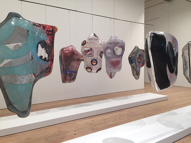 Works by Ragen Moss, installation view, Whitney Biennial 2019. Photo: Jill Spalding.