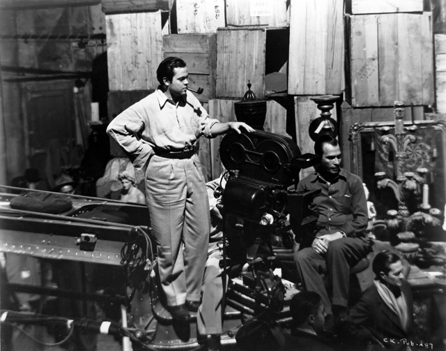 Orson Welles on the set of Citizen Kane, 1941. Photo: RKO Radio Pictures/Photofest.