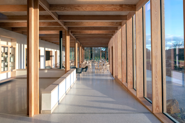 The Weston, Yorkshire Sculpture Park designed by Feilden Fowles. Photo: Peter Cook.