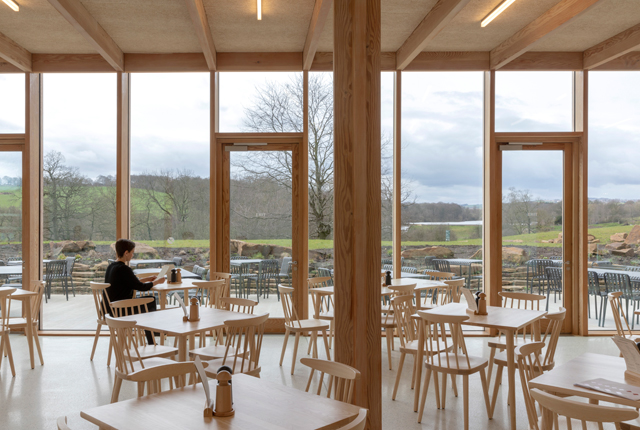 The Weston, Yorkshire Sculpture Park designed by Feilden Fowles. Photo: Peter Cook.