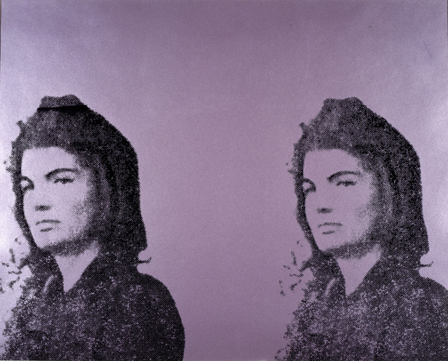 Andy Warhol. Jacqueline Kennedy II (from the portfolio Eleven Pop Artists, vol. II), 1965. Print, screenprint on paper, 60.9 x 76.2 cm. Collection: National Galleries of Scotland, purchased 1975. © 2018 The Andy Warhol Foundation for the Visual Arts, Inc. / Licensed by DACS, London. 2018.