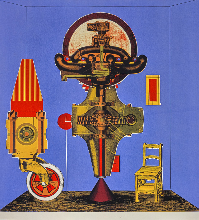 Eduardo Paolozzi. Metalization of a Dream, 1963. Print, screenprint on paper, 50.5 x 48 cm. Collection: National Galleries of Scotland, bequeathed by Gabrielle Keiller 1995. © Trustees of the Paolozzi Foundation, Licensed by DACS 2018.
