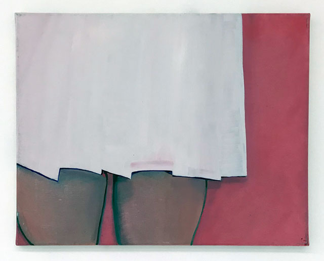 Emma Cousin. PLEATS, 2016. Oil on canvas, 39.5 x 50 cm. Photograph: Martin Kennedy.