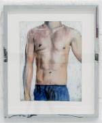 Marie Jacotey. Take a good look at his torso to remember in years to come how young we were, how soft his ribcage is under my palm, 2016-17. Dry pastel on Japanese paper, 29 x 22.5 cm. Photograph: Damian Griffiths.