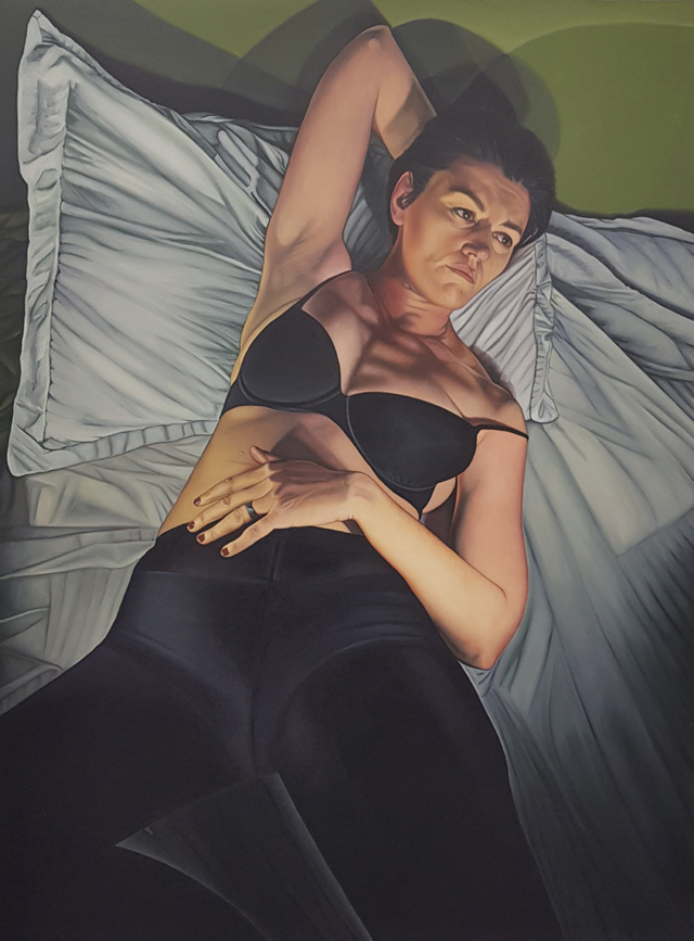 Sadie Lee. Roxanna Halls, 2018. Oil on canvas, 121 x 91 cm. © the artist.