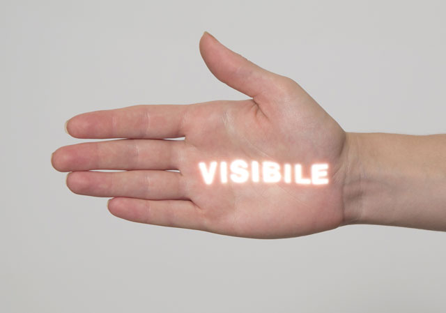 Giovanni Anselmo. Invisible, 1971. Slide (projector); dimensions variable. Holenia Purchase Fund, in memory of Joseph H. Hirshhorn, 2003. Courtesy Hirshhorn Museum and Sculpture Garden. Photograph: Lee Stalsworth.