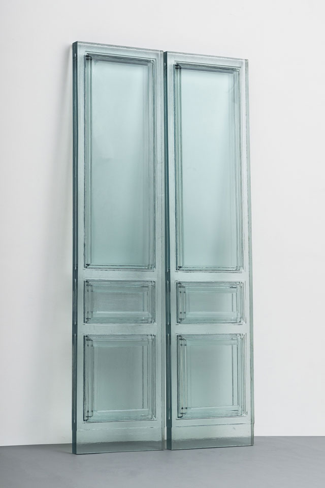 Rachel Whiteread. Due Porte, 2016. Resin, 247 x 124 x 8 cm. Galleria Lorcan O'Neill, Rome. © Rachel Whiteread. Photograph: Courtesy of Galleria Lorcan O'Neill, Rome.