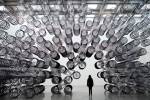 Ai Weiwei. Forever Bicycles, 2011. Installation view at Taipei Fine Arts Museum. Image courtesy Ai Weiwei Studio. © Ai Weiwei.