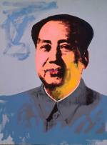 Andy Warhol. Mao, 1972. Acrylic and silkscreen ink on linen, 208.3 x 154.9 cm. The Andy Warhol Museum, Pittsburgh; Founding Collection, Contribution Dia Center for the Arts. © The Andy Warhol Foundation for the Visual Arts, Inc./ARS, New York. Licensed by Viscopy, Sydney.