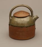 Byron Temple. Teapot, 1967. Glazed clay; wheel thrown, hand built. Photograph: Ed Watkins.