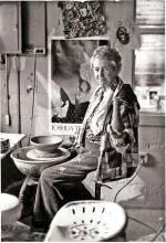 Aileen Osborn Webb in Her Pottery Studio, date unknown. Photograph: American Craft Council.