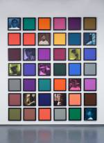 Carrie Mae Weems. Untitled (Colored People Grid), 2009–10. 11 inkjet prints and 31 coloured clay papers, dimensions variable overall; individual components: 10 x 10 inches (25.4 x 25.4 cm) each. Collection of Rodney M. Miller. © Carrie Mae Weems.