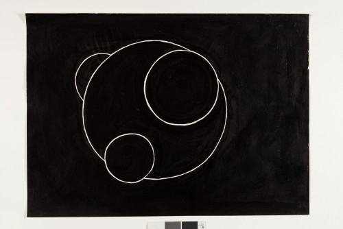 David Weiss. Mittelgrosse Zeichnungen: Abstracts (Medium-sized drawings: abstracts), undated. Ink on paper, 50 x 70 cm.