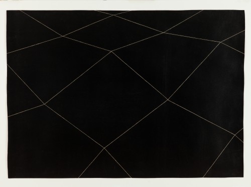 David Weiss. Grosse Zeichnungen: Netze (Large drawings: networks), undated. Ink on paper, 107.7 x 150 cm.