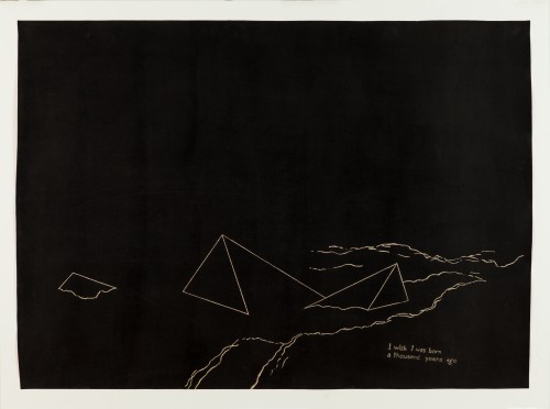 David Weiss. Grosse Zeichnungen: Abstracts (Large drawings: abstracts), undated. Gouache on paper, 102.5 x 144.5 cm.