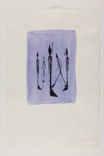 Davis Weiss. Aquarelle (Watercolours), 1978. Watercolour, ink and pen on paper, 23.5 x 16.5 cm.