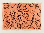 David Weiss. Grosse Zeichnungen: Blumen (Large drawings: flowers), 1979. Gouache and ink on paper, 93 x 134 cm.