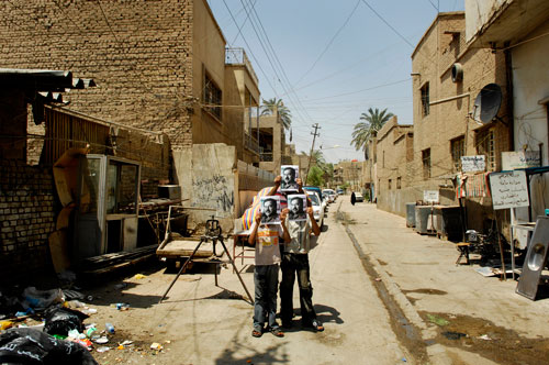 Jamal Penjweny. Saddam is Here, 2009-2010. Photograph, size variable. Courtesy of the artist and RUYA Foundation.