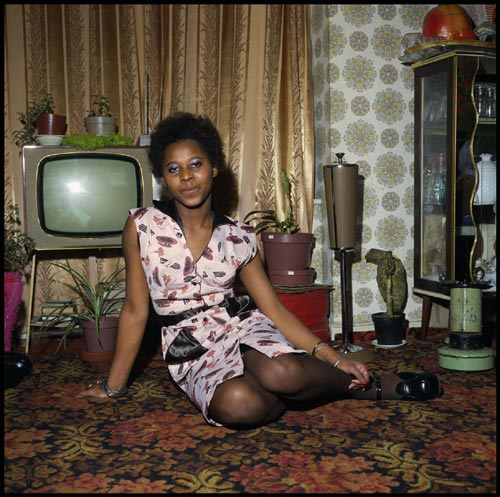 Front room, Brixton, 1969. Archival image by Neil Kenlock. Photo credit: Neil Kenlock/Geffrye Museum.