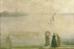 James Abbott McNeill Whistler. Battersea Reach from Lindsey Houses, c.1864. Oil on canvas, 51 x 76.52 cm. The Hunterian, University of Glasgow.