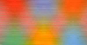 David Whitaker. Pyramids of Light, 2002/2003. Oil on canvas, 305 x 125 cm. © David Whitaker. Courtesy Rebecca Hossack Gallery.