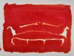 Kate Whiteford. Apres Chippendale 3, 2000, (Rose velvet sofa, 1775). Liquid watercolour on parchment paper.