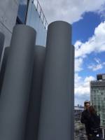 Whitney Museum. Renzo Piano's columns. Photograph: Jill Spalding.