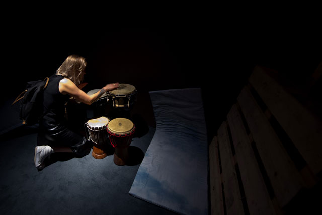 Bedwyr Williams: The Gulch, The Curve, Barbican Centre, London. Photograph: Ben Pruchnie/Getty Images.