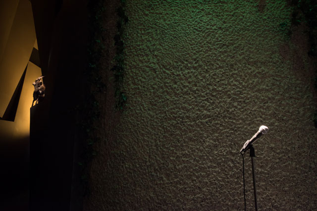 Bedwyr Williams: The Gulch, The Curve, Barbican Centre, London. Photograph: Max Colson.