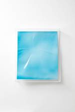 Wolfgang Tillmans. <em>Lighter, blue concave I,</em> 2008. Unique C-type print in Plexiglass hood, 64