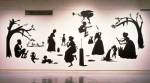 Kara Walker, <i>Untitled(Milk & Bread)</i>, 1998. Cut paper and adhesive 
        on wall overall size: 3 x 3.6m. Photo Courtesy: Brent Sikkema