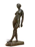 Rik Wouters. Meditation, 1907. Bronze, 190 × 55 × 85 cm. Antwerp, Koninklijk Museum voor Schone Kunsten Antwerpen. © Lukas - Art in Flanders vzw. Photograph: Hugo Maertens.