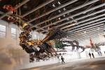 Xu Bing. Phoenix Project, 2008-2010. Installation view at MASS MoCA, Massachusetts, 2012. 27 and 28 metres in length, 8 metres in width, 5 metres in height. Courtesy Xu Bing Studio and MASS MoCA