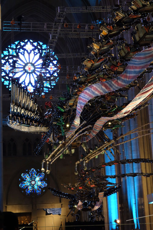 Xu Bing. Phoenix Project, 2008-2010. Installation view (8), Cathedral of St John the Divine, 2014. Photograph: Miguel Benavides.