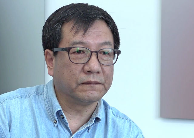 Xu Yong in his Beijing studio, May 2016. Photograph: Martin Kennedy.