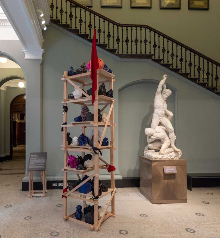 Osman Yousefzada, Intervention 2, installation view, What Is Seen And What Is Not, V&A Museum, London, 2022. Photo: Victoria and Albert Museum, London.