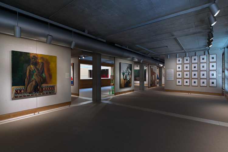 The Hilton Als Series, Lynette Yiadom-Boakye, installation view, Yale Center for British Art. Photo: Richard Capsule.