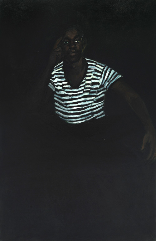 Lynette Yiadom-Boakye. 4am Friday, 2015. Oil on canvas. Courtesy of the artist, Corv-Mora, London and Jack Shainman Gallery, New York.