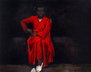 Lynette Yiadom-Boakye. Any Number of Preoccupations, 2010. Oil on canvas, 164 x 204 cm. Dr Kenneth Montague/The Wedge Collection.