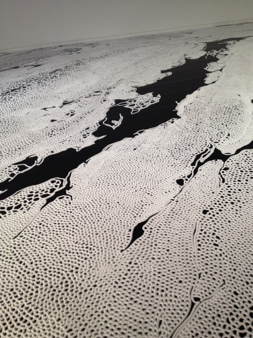 Motoi Yamamoto. Floating Garden, 2015. Salt installation. Pola Museum Annex, Ginza, Tokyo. Photograph: Kanae Hasegawa.