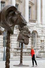 
      
      <p>Ai Weiwei. <em>Circle of Animals/Zodiac Heads, </em>2011. The installation comprises 12 monumental
bronze animal heads, re-creations of the traditional Chinese zodiac sculptures which once
adorned the fountain-clock of Yuanming Yuan, an 18th century imperial retreat just outside
Beijing. Photo: Marcus Ginns.      
    