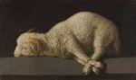 Francisco de Zurbarán, Agnus Dei, 1635-1640. Oil on canvas, 37.3 x 62 cm. Museo Nacional del Prado, Madrid © Photographic Archive Museo Nacional del Prado .